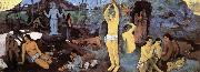 Paul Gauguin From where come we, What its we, Where go we to closed oil on canvas